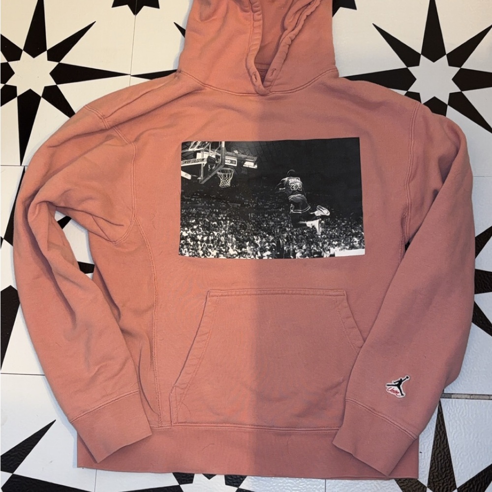 Jordan Dusty Pink Graphic Pullover Hoodie